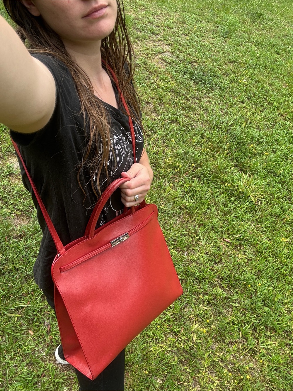 Furla Leather Crossbody Tote Bag - Picture 4 of 17